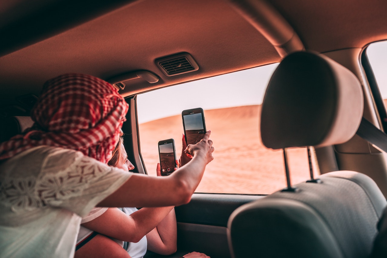 Photograph in UAE air tickets